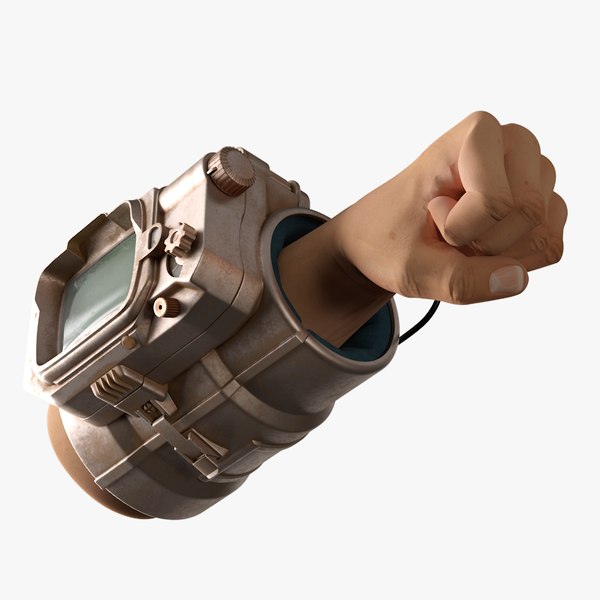 Steampunk Style Wristband on the Arm model