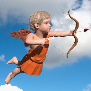 Cupid Boy Flying