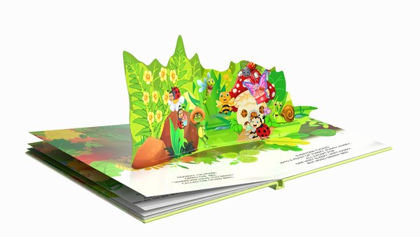 Modello 3D Libro pop-up per bambini aperto - TurboSquid 2120458