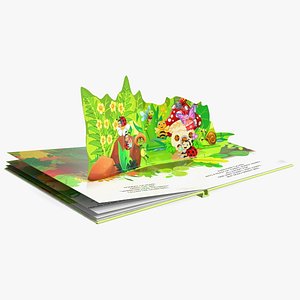 Unfolded Children Pop Up Book