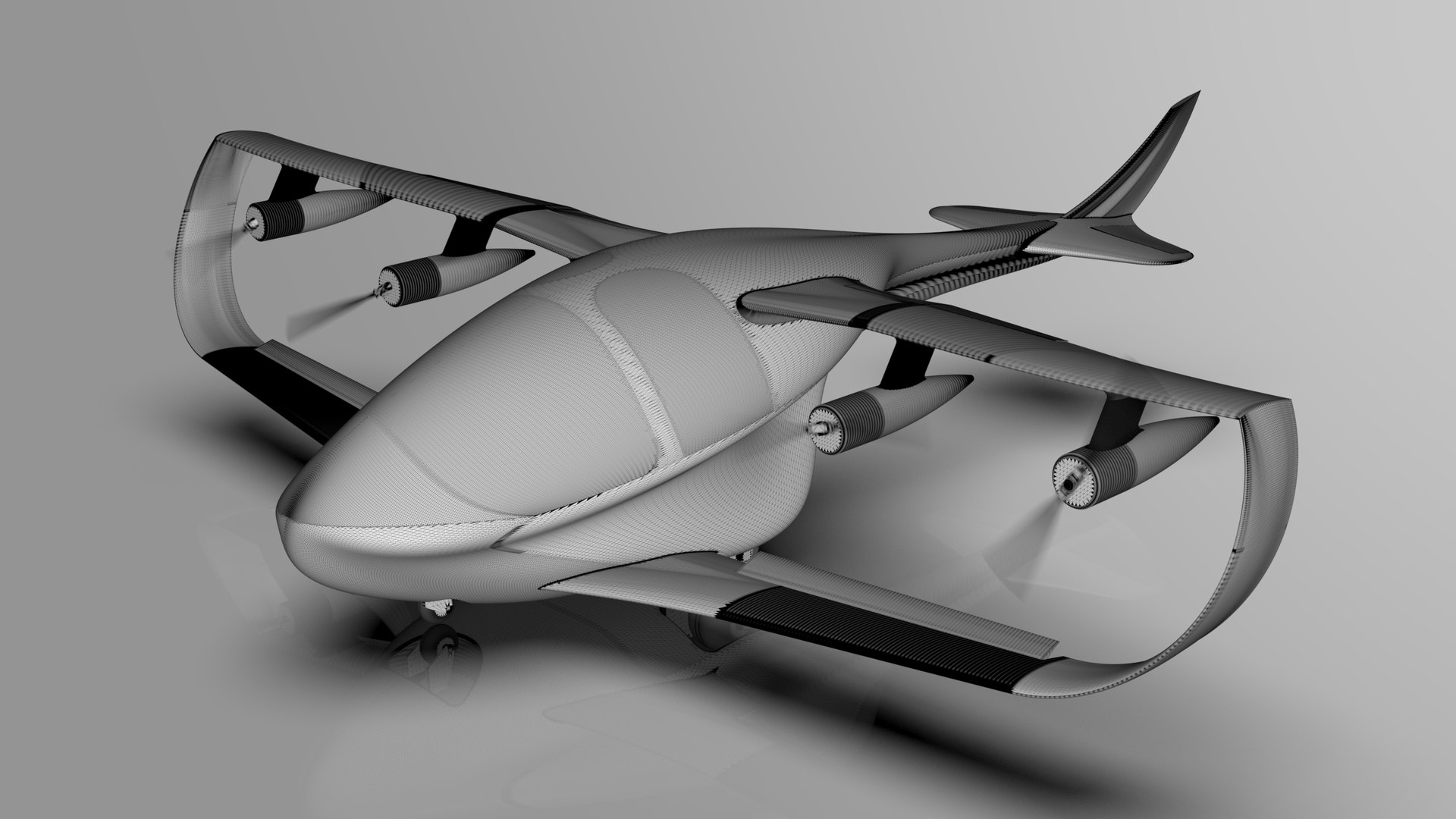 3D Model Electric Airplane 1CFD Passed TurboSquid 2053021