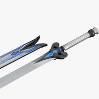 Magical style cold weapon stainless steel sword