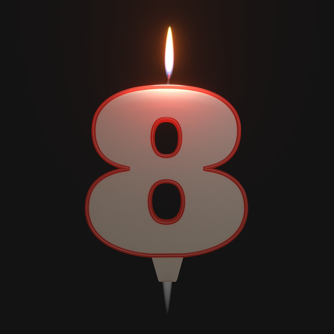 Birthday Candles 3D Model - TurboSquid 1943233