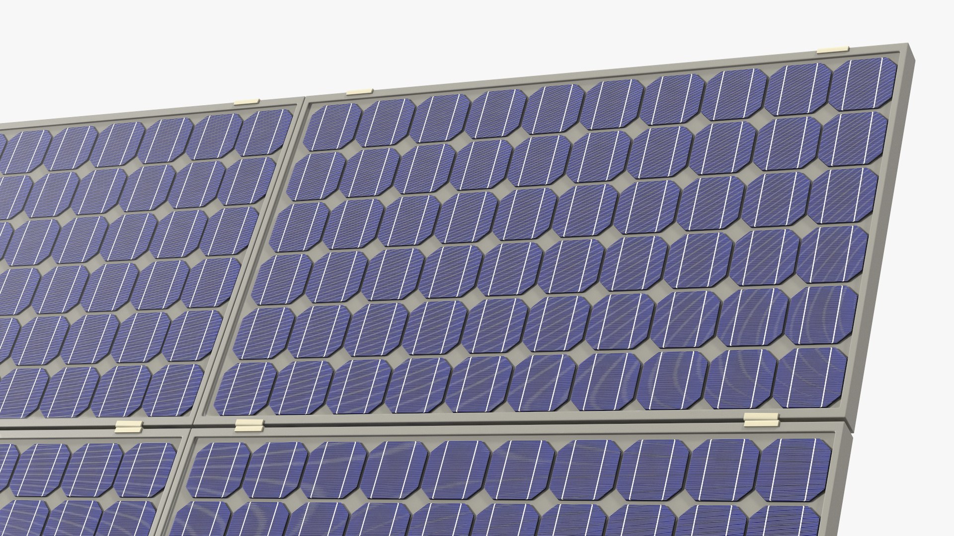 Solar Panel Array On Concrete Supports 3D - TurboSquid 2252579