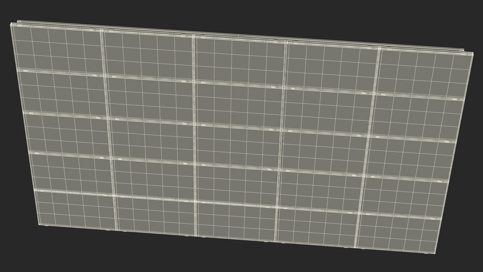 Solar Panel Array On Concrete Supports 3D - TurboSquid 2252579