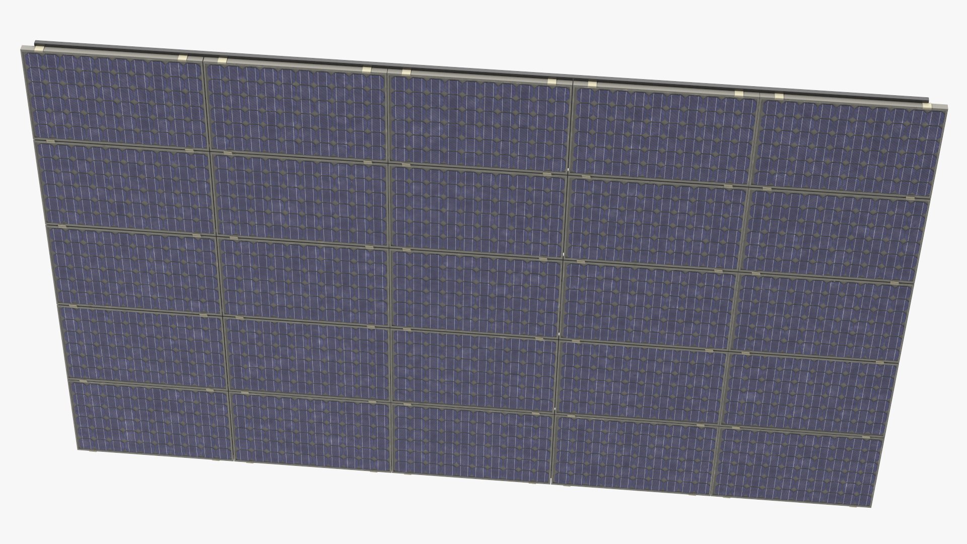 Solar Panel Array On Concrete Supports 3D - TurboSquid 2252579