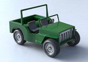 3D model jeep car