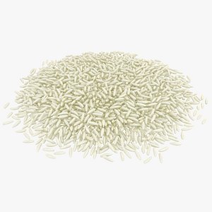 realistic rice 3D model