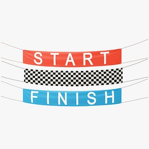 Start and Finish Racing Banners