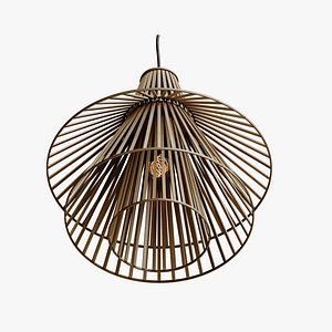 Bamboo Conical Pendant Lamp Shade