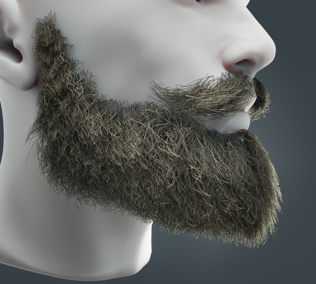 3D Beard RealTime 18 Version 2 - TurboSquid 1892392