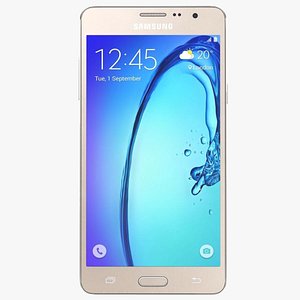 3d samsung galaxy on7 gold