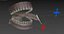 Realistic rigged mouth with gums teeth and tongue 3D model