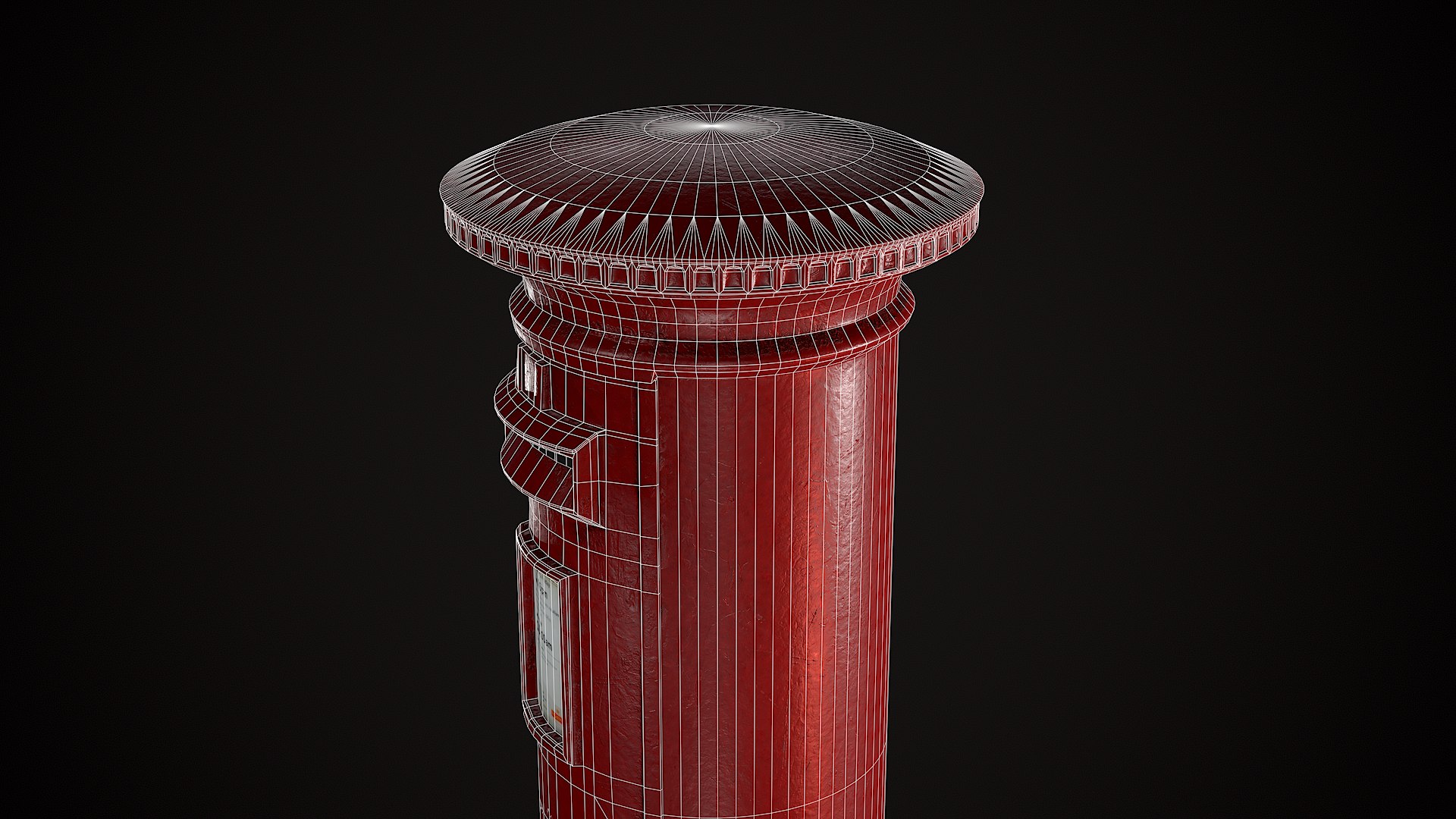 Royal PostBox Low Poly PBR 3D Model - TurboSquid 1975011