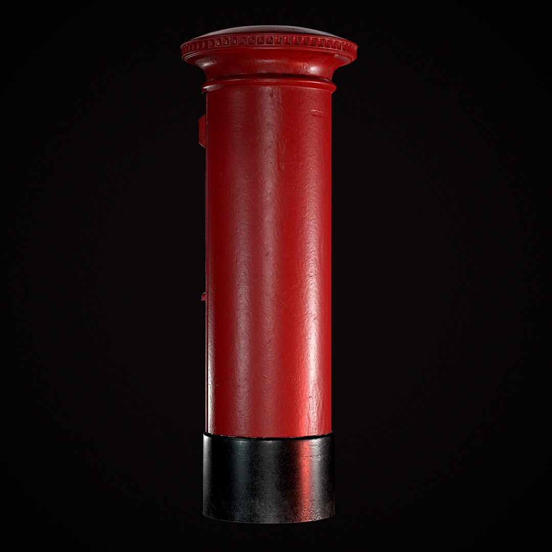 Royal PostBox Low Poly PBR 3D Model - TurboSquid 1975011