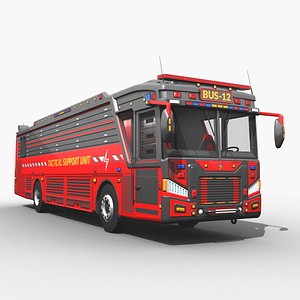 3D Tactical Support Bus Unit model