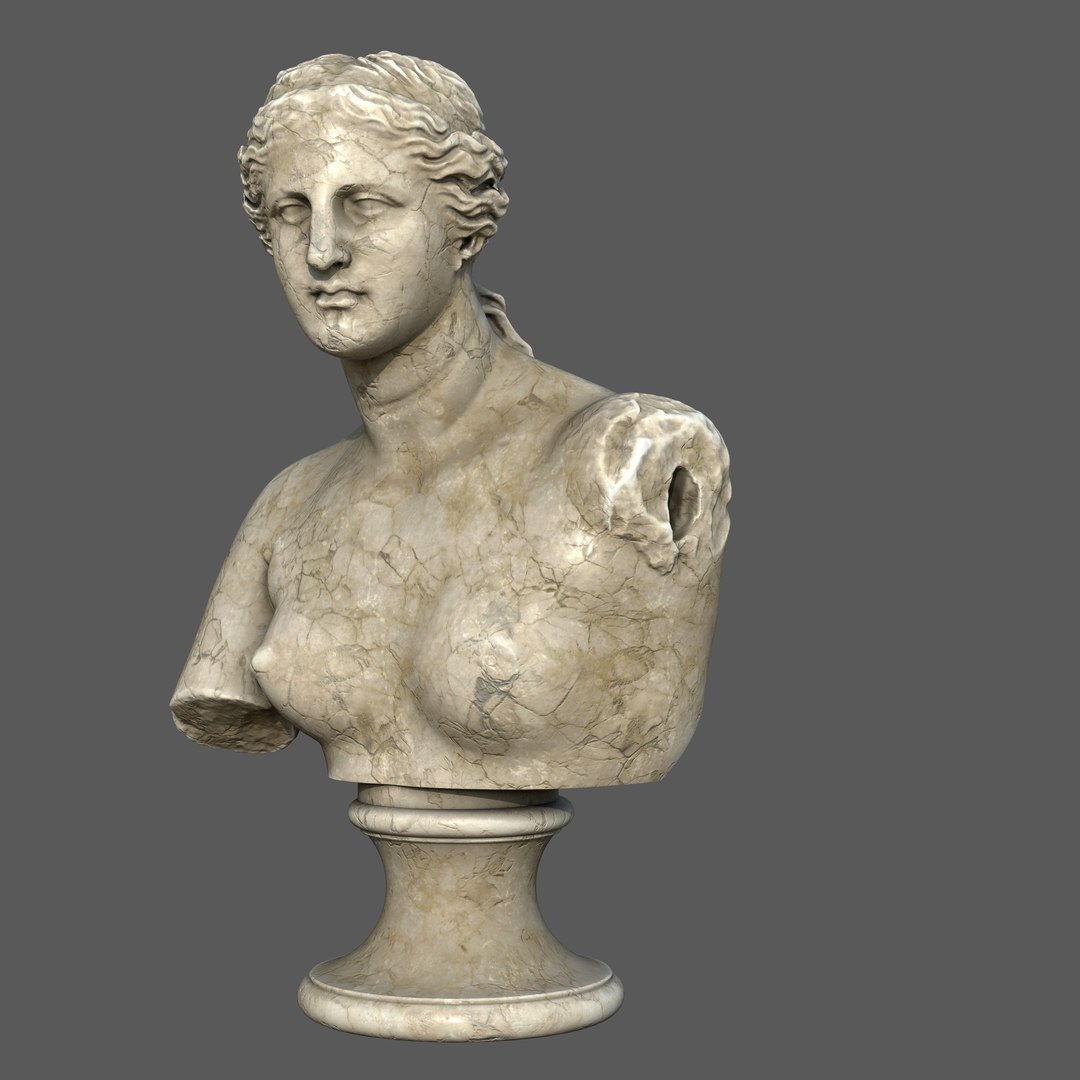 Venus de Milo Bust Classical Marble Sculpture 3D model https://p.turbosquid.com/ts-thumb/0r/O3uTSU/bn/__r5/jpg/1744748268/1920x1080/fit_q87/e43ff71583b5444f6494537376e02e87e7870d34/__r5.jpg