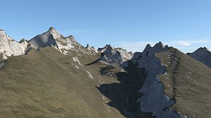 3D Large Alaskan valley model