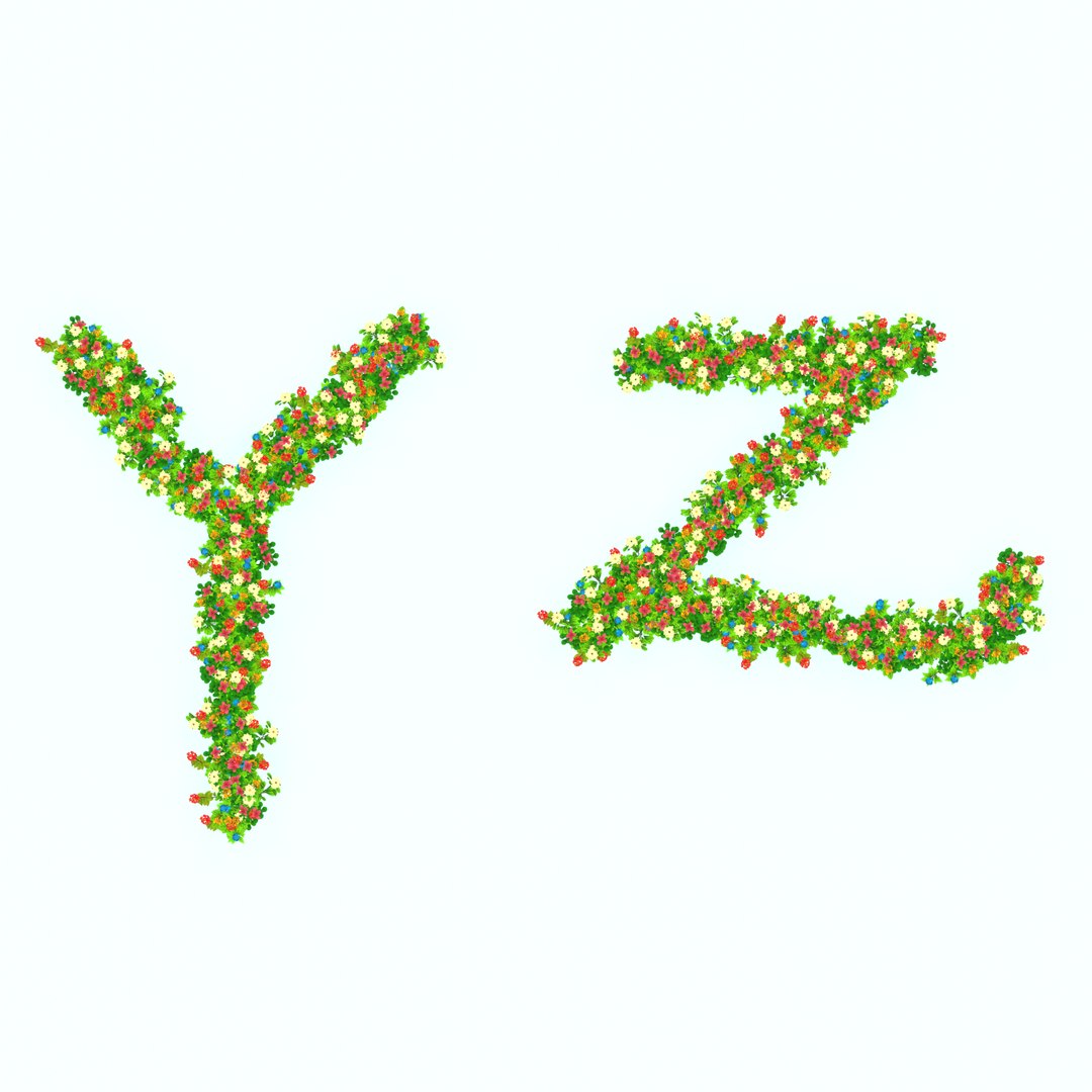 Y Z LETTERS Model - TurboSquid 1888865