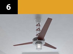 ceiling fan 6 3d model