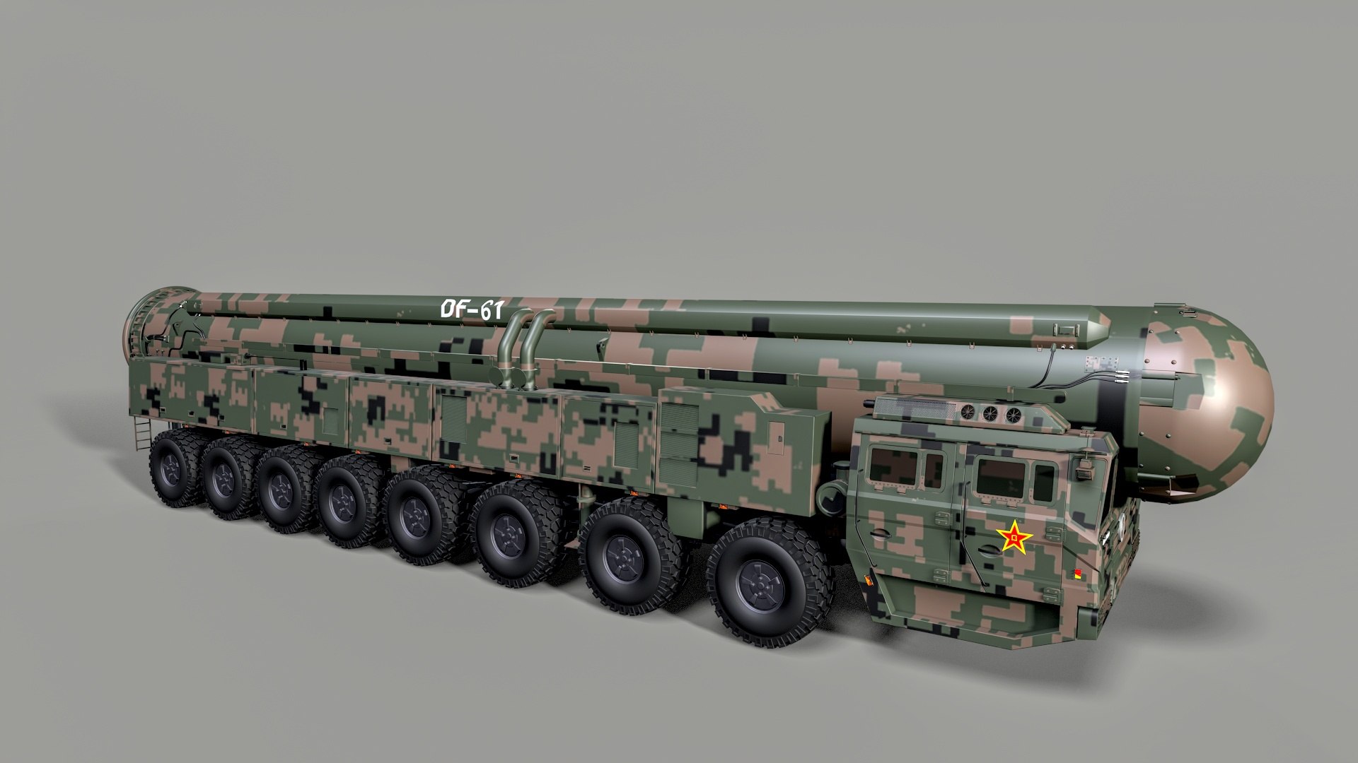 DF-61 Missile Model - TurboSquid 2462105