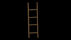 3ds oak wood ladder