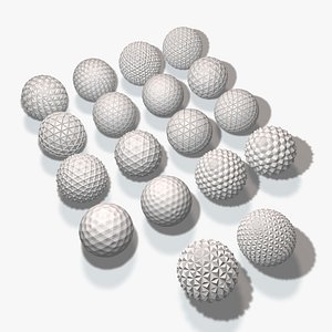 18 geometric spheres 3ds