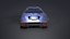 Futuristic Cyber Car Concept PBR