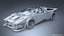 Futuristic Cyber Car Concept PBR