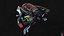 Futuristic Cyber Car Concept PBR