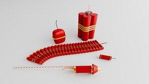 Realistic 3D Fireworks Pack