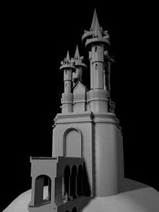 fantasy castle 3d model