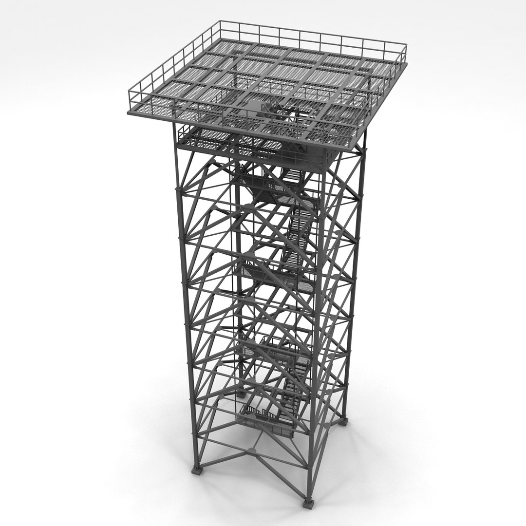 3d Watchtower Tower Model