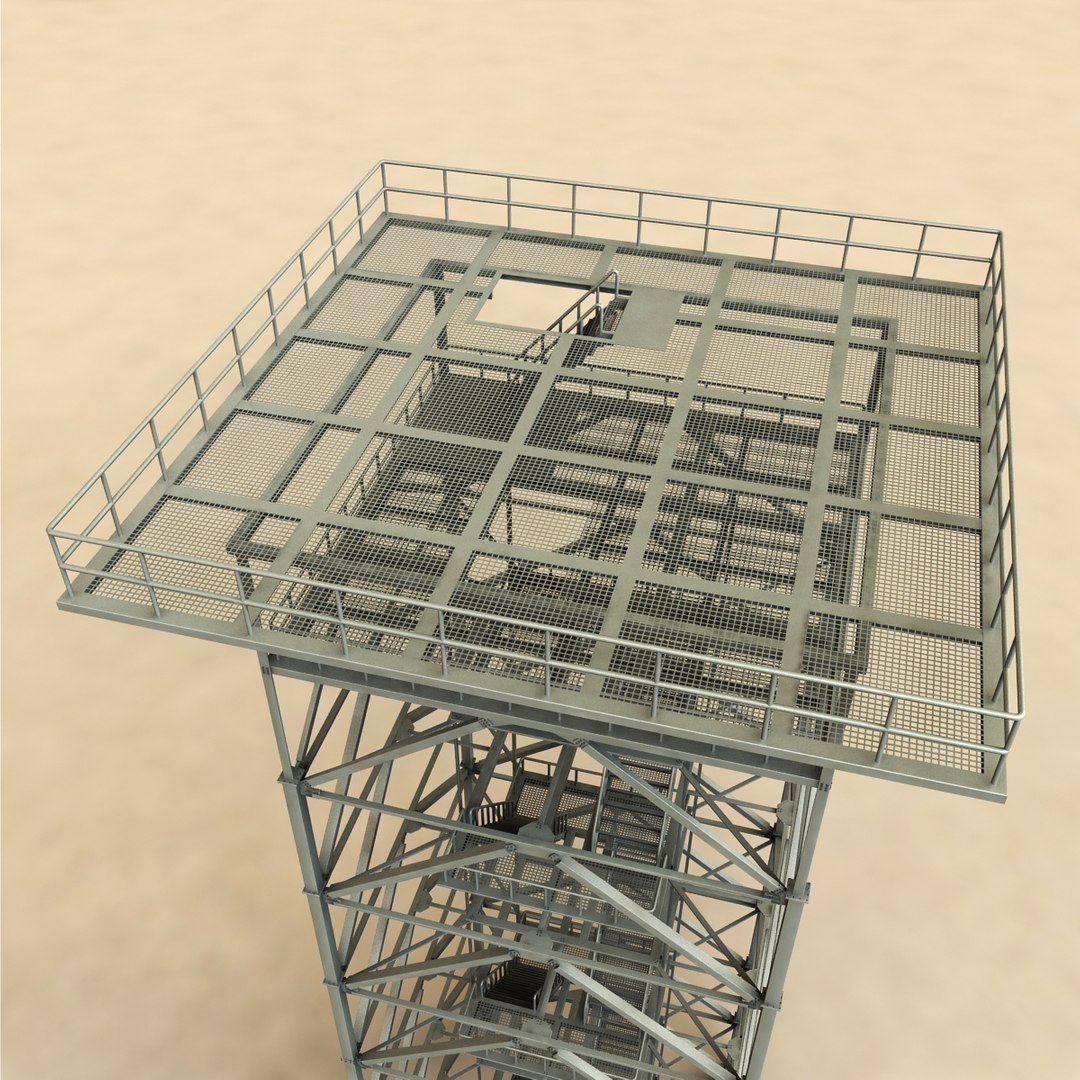 3d Watchtower Tower Model