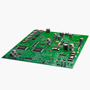 electronic circuit board 3D model
