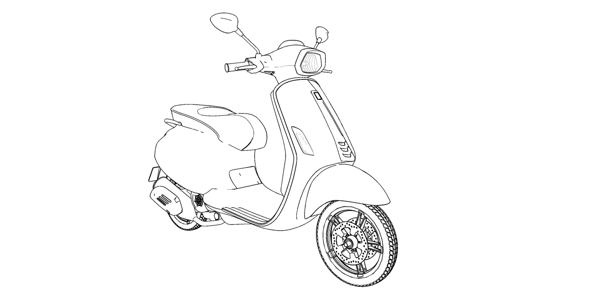 3D Vespa Sprint Model - TurboSquid 1433793