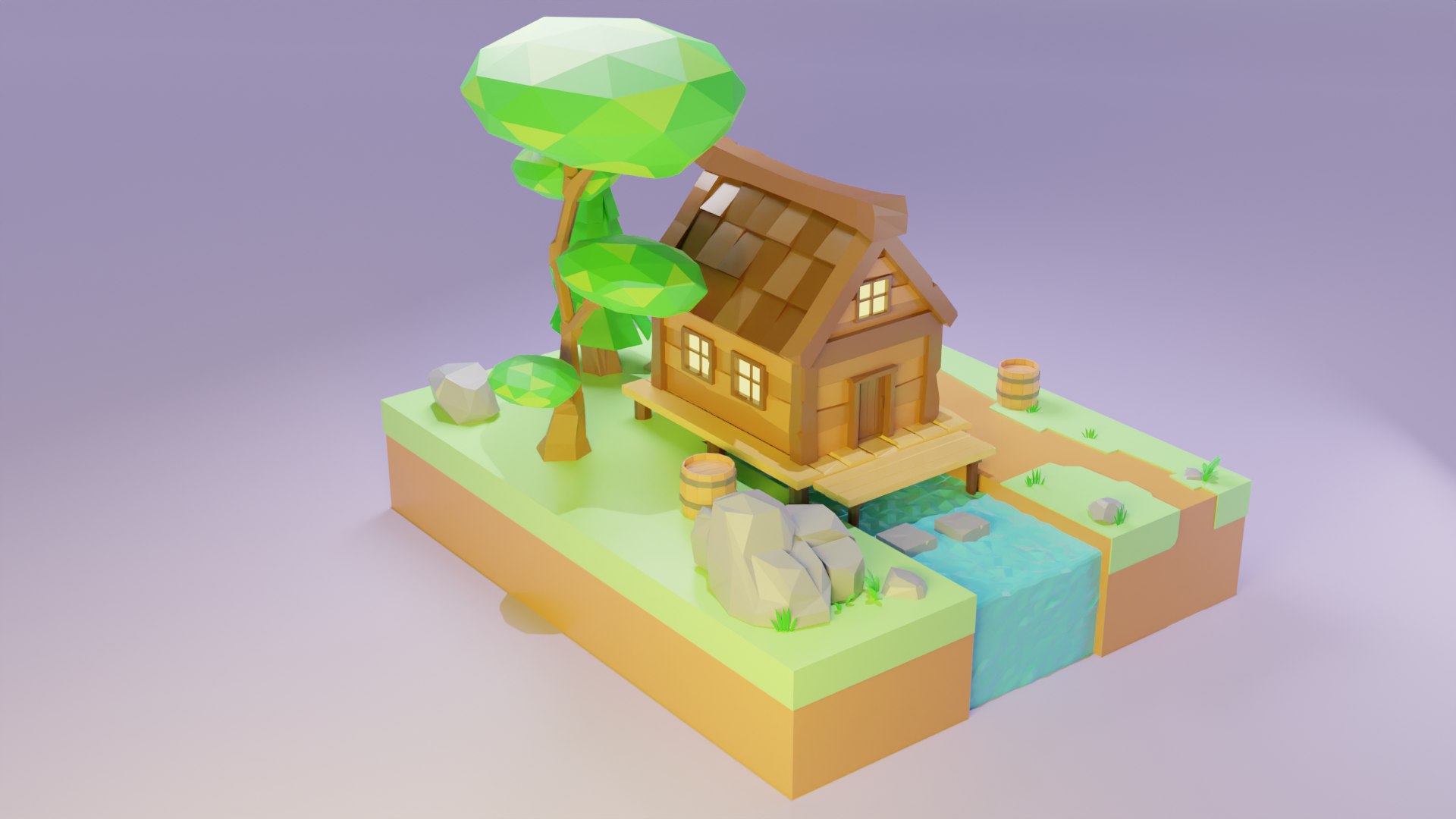 Countryside Cottage 04 3D Model - TurboSquid 2222336