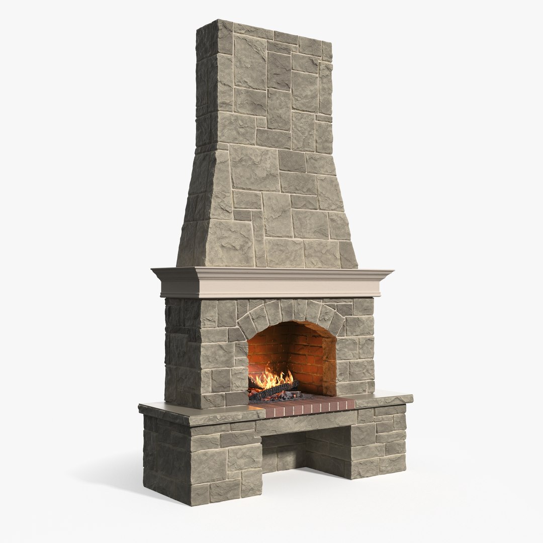 Campfire Fireplace Bonfire Model - TurboSquid 1668568