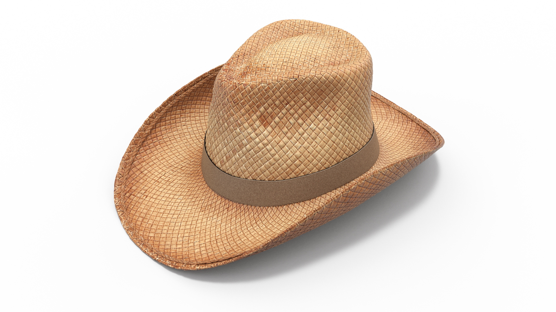 Straw Cowboy Western Hat 3D Model TurboSquid 2115705