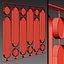 Decorative partition set 87