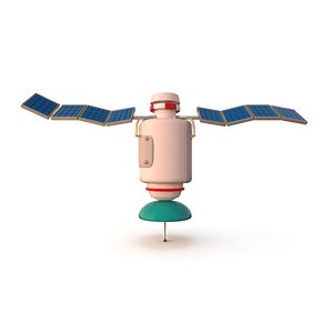 cartoon satellite