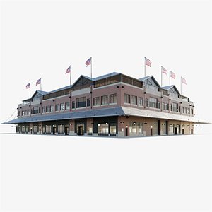 Fulton Market NYC building 3D model