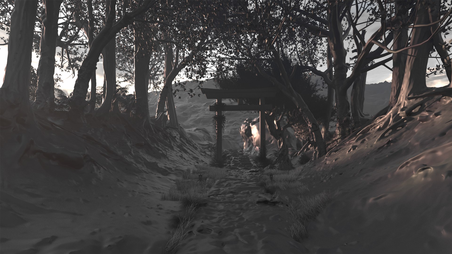 Samurai Path Torii Gate Scene Model 3D Model - TurboSquid 2104218