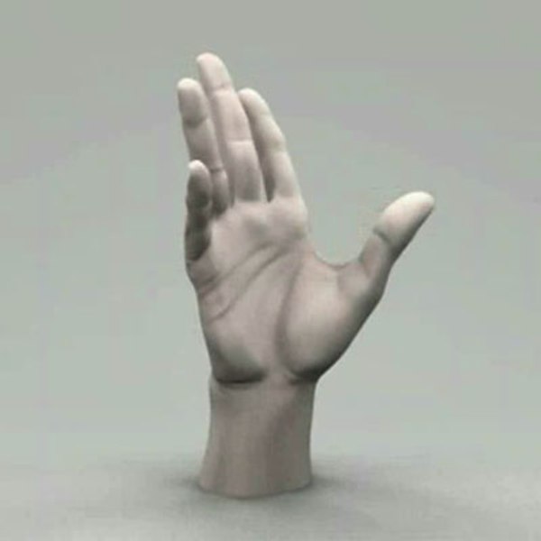 human hand 3d model