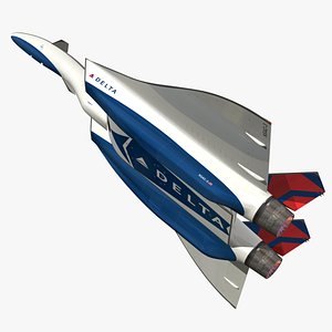 3D DRAKO Delta Air Lines model