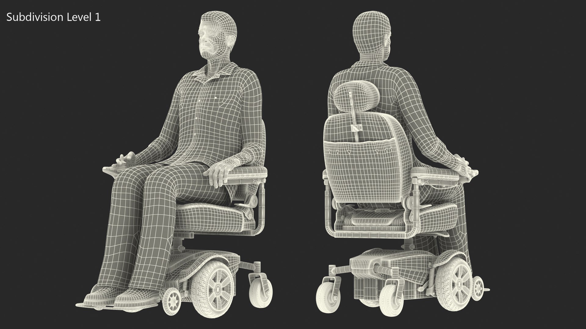 3D Elderly Man with Jazzy Select Wheelchair https://p.turbosquid.com/ts-thumb/0s/G3c1R2/EJ/elderlymanwithjazzyselectwheelchair3dmodel020/jpg/1655535222/1920x1080/fit_q87/8b34a946033c38f93061b3def2746ce8190780ef/elderlymanwithjazzyselectwheelchair3dmodel020.jpg