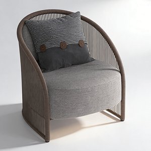 Modern Armchair Interior Furniture 3D model