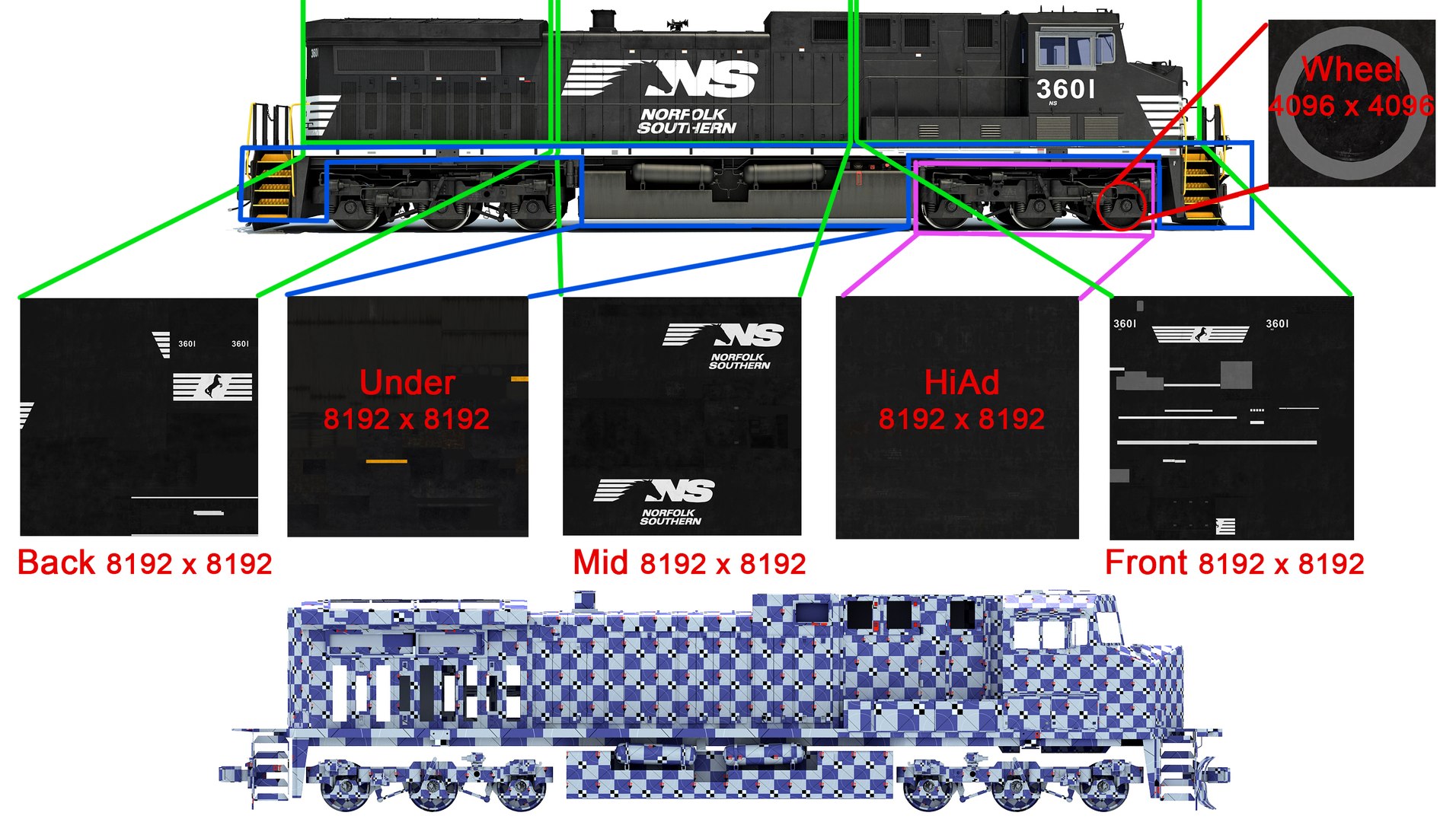 Locomotive Norfolk Southern Model - TurboSquid 1634398