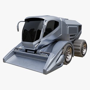 Civilian Use Snow Groomer 3D model