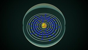 3D Francium Chemical Element